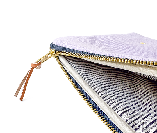 Housse en coton pour tablette - Lilas Ananas