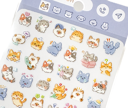 Planche d'autocollants #mood icon - Chats
