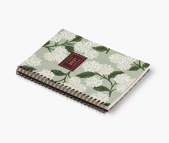 Rifle Paper Co. - Agenda 2027 à spirales Hortensia