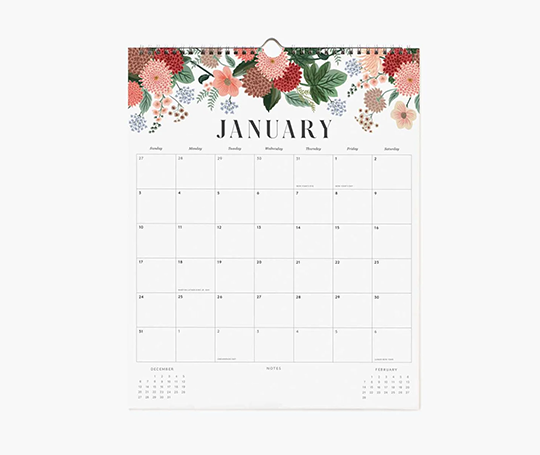 Rifle Paper Co. - Calendrier 2027 Floral