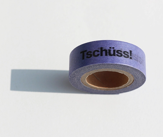 Washi tape - Tschüss!