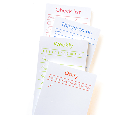Bloc-notes Check list