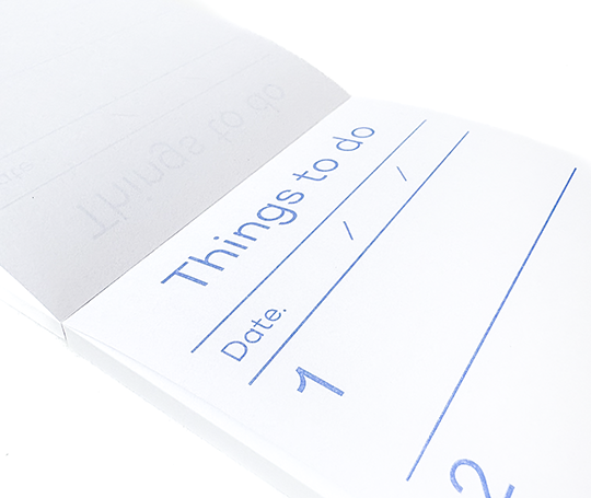 Bloc-notes Things to do