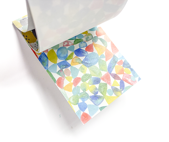 Bloc de feuilles autocollantes de papier washi - Paint