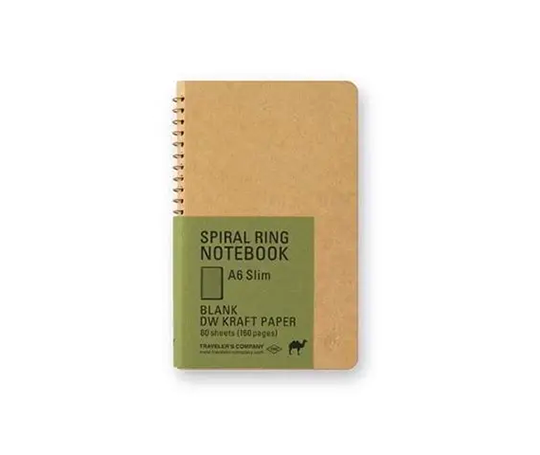 Traveler's Company carnet à spirales A6 - Kraft
