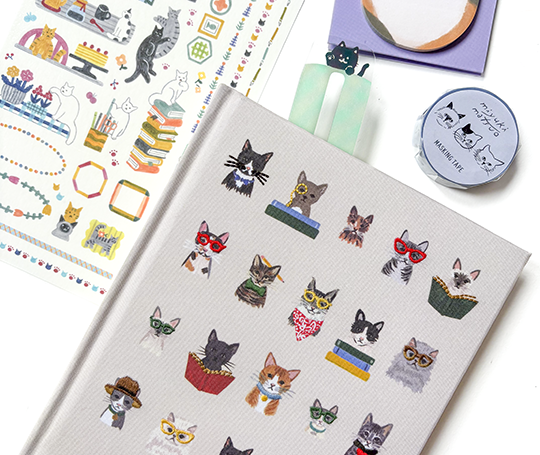 Rifle Paper Co - Journal à couverture brodée Chats