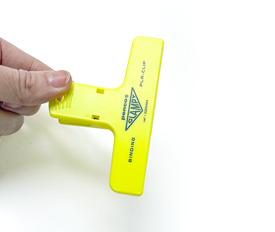 Penco - pince en plastique Clampy Pla-clip - jaune fluo