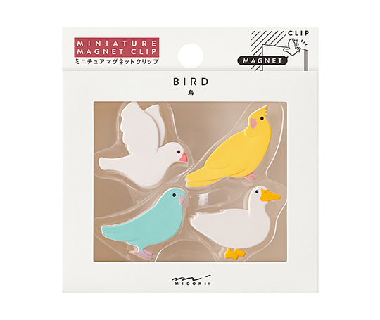 Midori - 4 aimants clip Birds