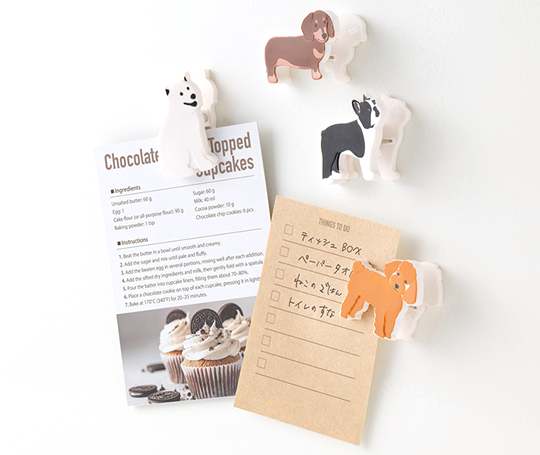 Midori - 4 aimants clip Dogs