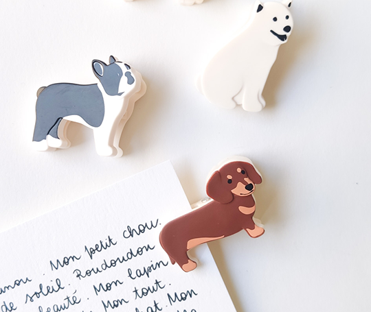 Midori - 4 aimants clip Dogs