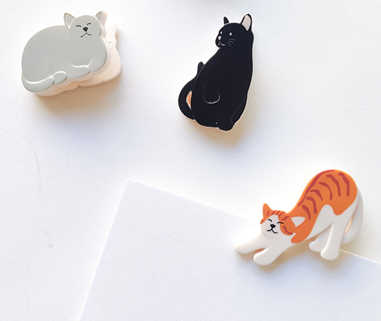 Midori - 4 aimants clip Cats