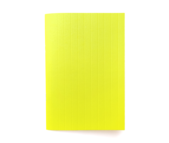 Carnet souple à couverture gaufrée et réglure mixte - Jaune fluo
