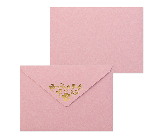 Midori - Ensemble de papier à lettres et enveloppes (or à chaud)