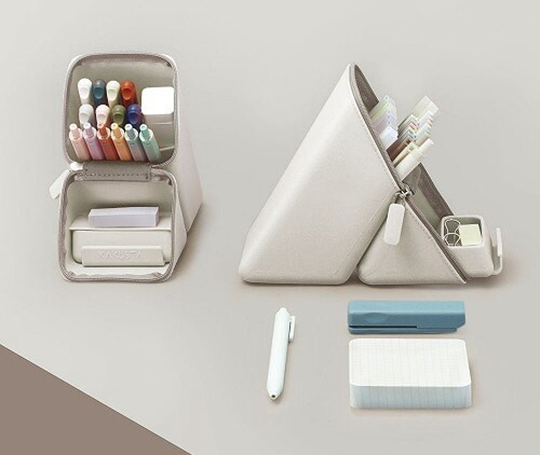 Trousse triangle Kakusta en silicone Wide - Lavande