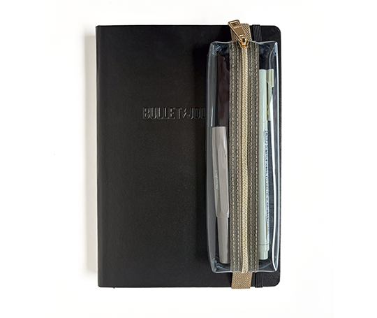 Midori - Trousse Book band transparente avec élastique
