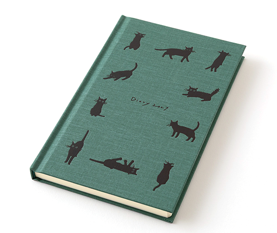 Midori - Agenda 2027 Bookstyle B6 slim toilé - Green