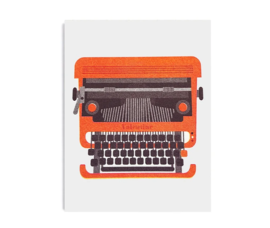 Mini carte - Machine à écrire