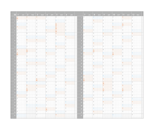 Jibun Techo - Agenda Diary 2027 - Green