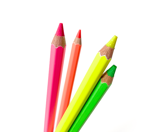 Caran d'Ache - gros crayon surligneur fluo