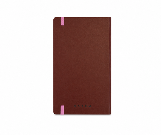 Notem - carnet FLOW à couverture en simili cuir - Brown