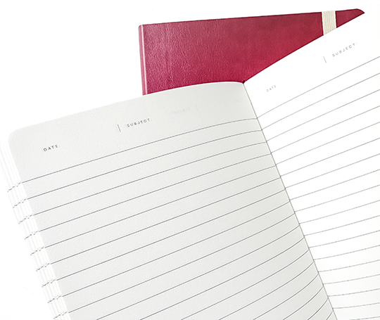 Notem - carnet FLOW à couverture en simili cuir - Lavender