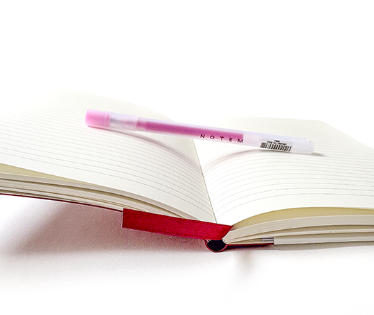 Notem - carnet FLOW à couverture en simili cuir - Lavender