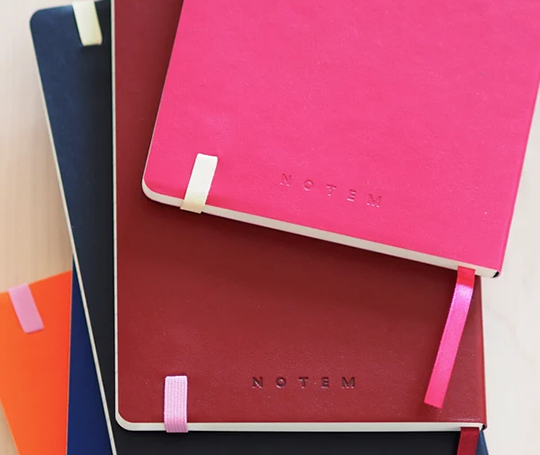 Notem - carnet FLOW à couverture en simili cuir - Lavender