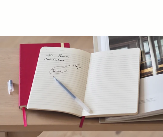 Notem - carnet FLOW à couverture en simili cuir - Brown