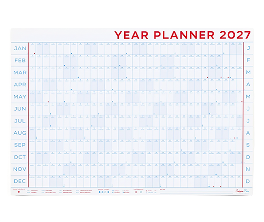 Crispin Finn - Affiche Year Planner 2027 (paysage)