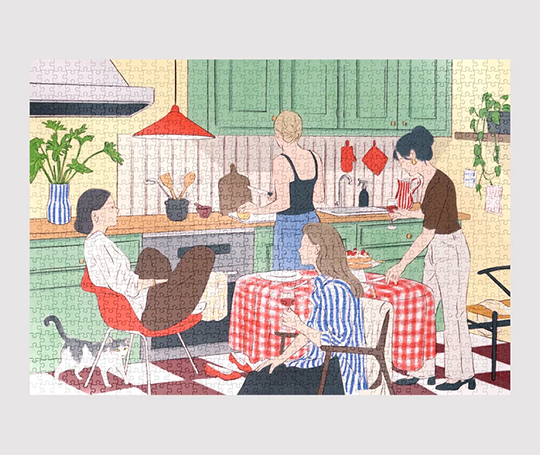 Puzzle 1000 pièces - Ce dont elles parlent ou rien par Sun Bai