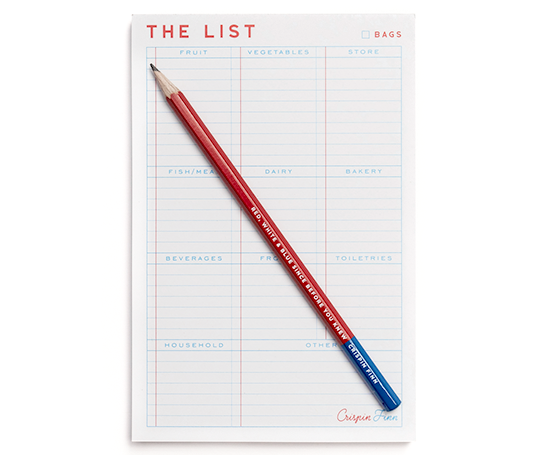 Crispin Finn Bloc-notes "The List"