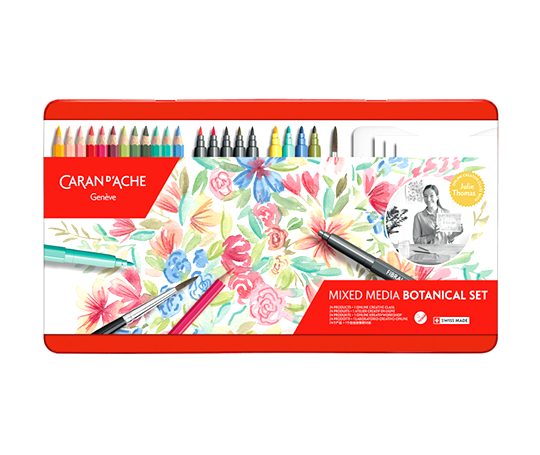 Caran d'Ache - Botanical Set 24 produits et 1 atelier créatif en ligne