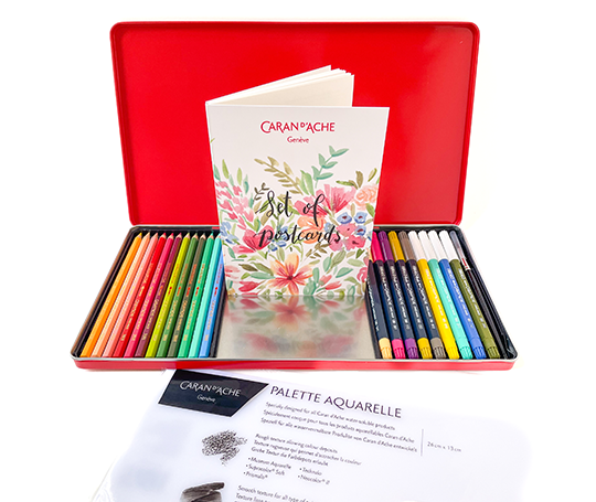 Caran d'Ache - Botanical Set 24 produits et 1 atelier créatif en ligne