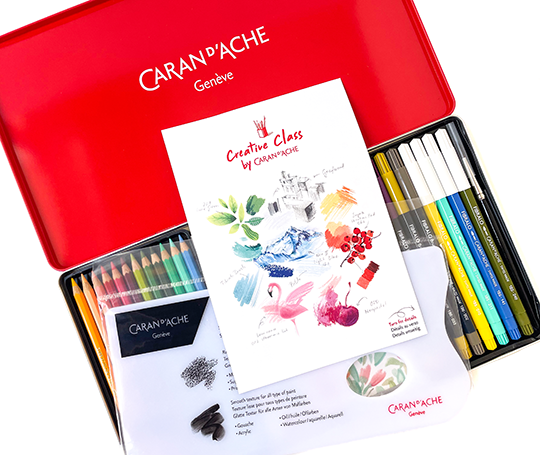 Caran d'Ache - Botanical Set 24 produits et 1 atelier créatif en ligne