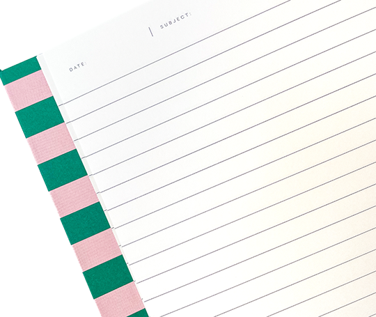 Notem - UMA Carnet vert et rose - Medium