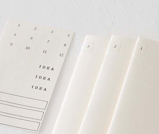 MD Paper set de 3 carnets B6 slim