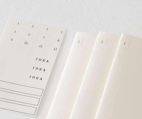 MD Paper set de 3 carnets B6 slim