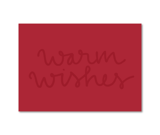 Carte - Warm Wishes