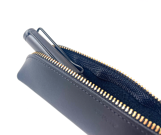 Petit plumier en cuir - Noir