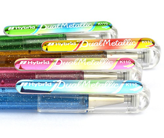 Feutre gel Dual Metallic Hybrid - Blue + Metallic Green