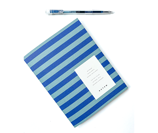 Notem - Carnet UMA Blue Stripe - Medium