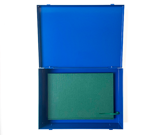 Boîte en métal - Bleu