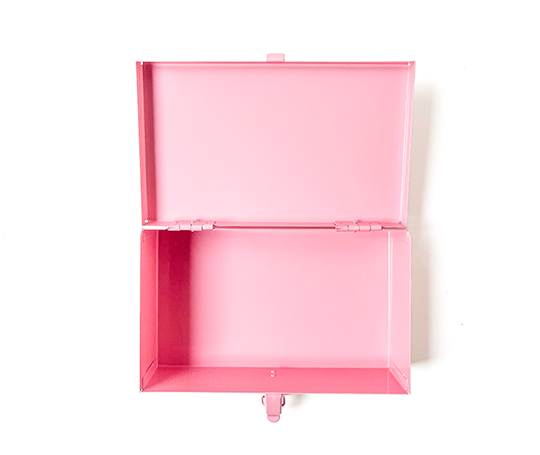 Boîte en métal - Rose