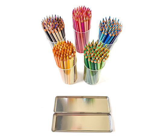 Caran d'Ache - boîte en métal pour 12 crayons