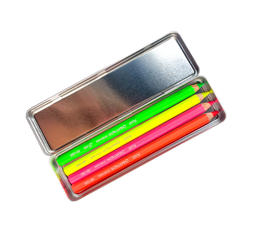 Caran d'Ache - boîte en métal pour 12 crayons