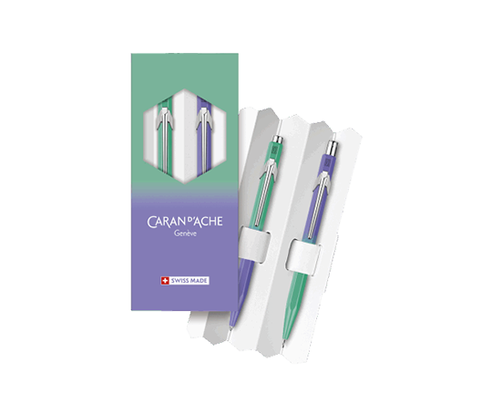 Caran d'Ache - Ensemble Borealis porte-mine 844 et stylo-bille 849
