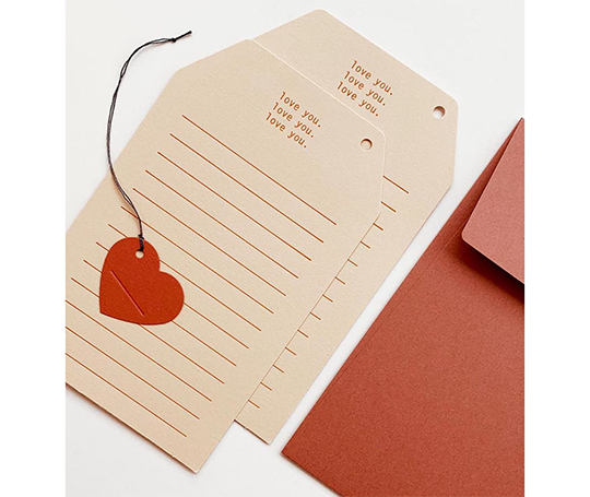 Cartes et enveloppe - Love You.