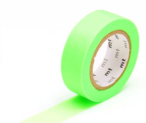 MT uni - washi tape Shocking green (fluo)