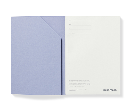 Mishmash carnet Naked A5 - Mauve