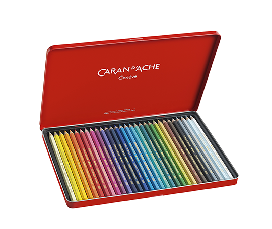 Caran d'Ache - Boîte de crayons Supracolor Aquarellables (métal)